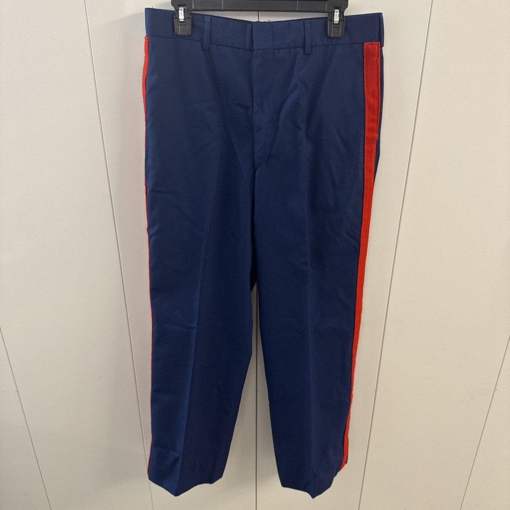 USMC Marine Corps Dress Blues Trousers Pants 35XL (32x31) Blood Stripe